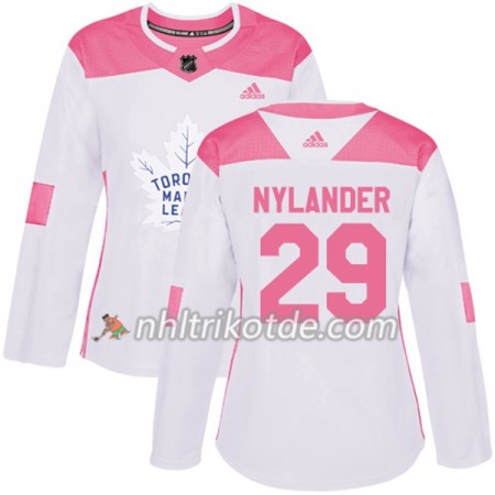 Toronto Maple Leafs Trikot William Nylander 29 Adidas 2017-2018 Weiß Pink Fashion Authentic - Dame
